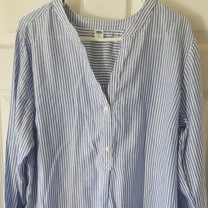 Old Navy Stiped Pullover Blouse Sz XL